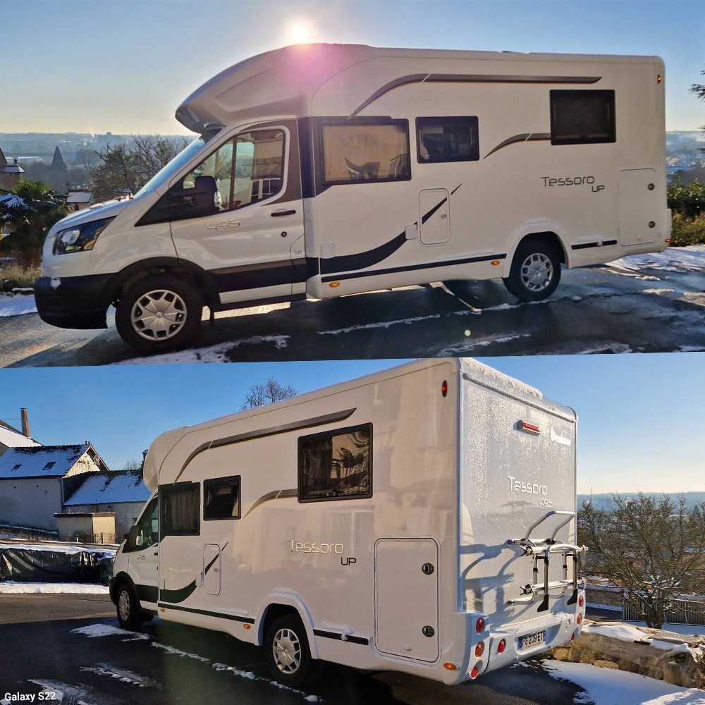 Location camping car profilé Ford BENIMAR TESSORO UP 495