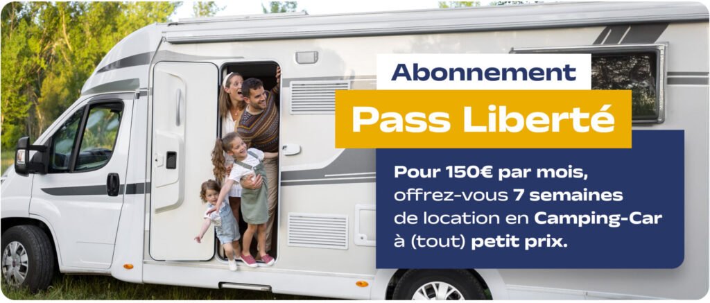 Abonnement annuel Pass Liberté pour louer un camping-car toute l'année à petit prix