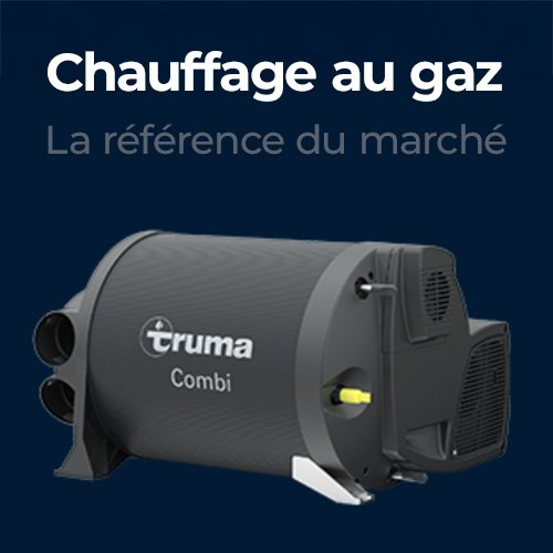 Le chauffage au gaz est la solution la plus répandue du marché. Le marque Truma est la référence