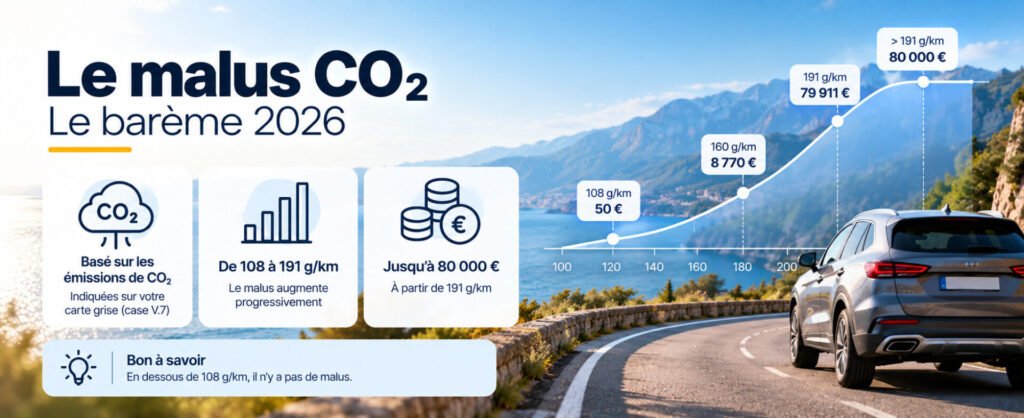quel est l'impact du CO2 dans le calcul d'une carte grise ?