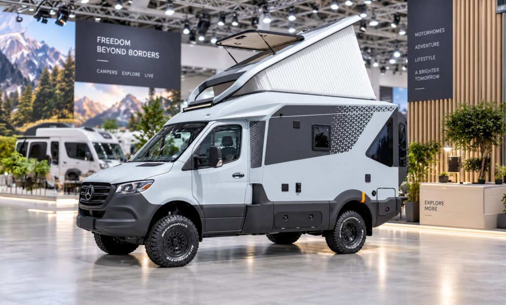 Camping-car chinois 4x4 HMT Solutions au Caravan Salon 