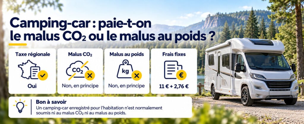 Camping-car : paie-t-on le malus CO₂ ou le malus au poids ?