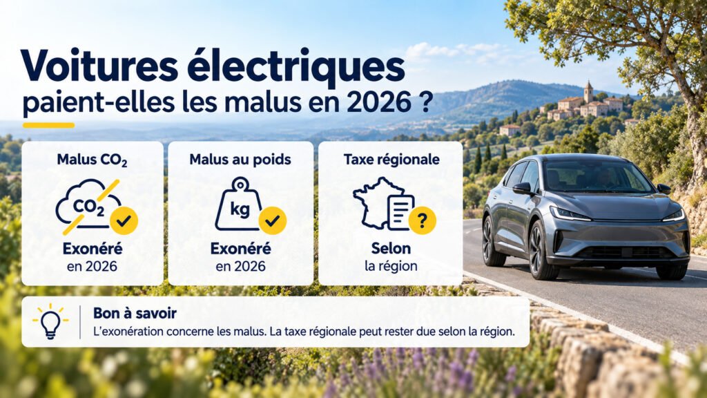 Les voitures électriques paient-elles les malus en 2026 ?