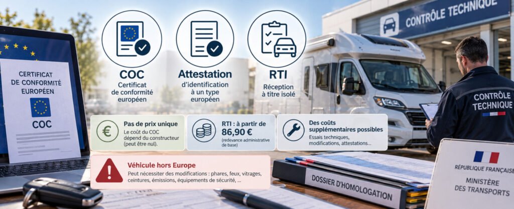 COC, attestation ou RTI : le véhicule est-il homologable en France ?