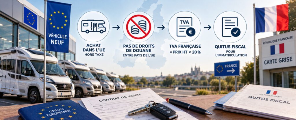 Véhicule neuf acheté dans l’Union européenne : quelle TVA payer ?